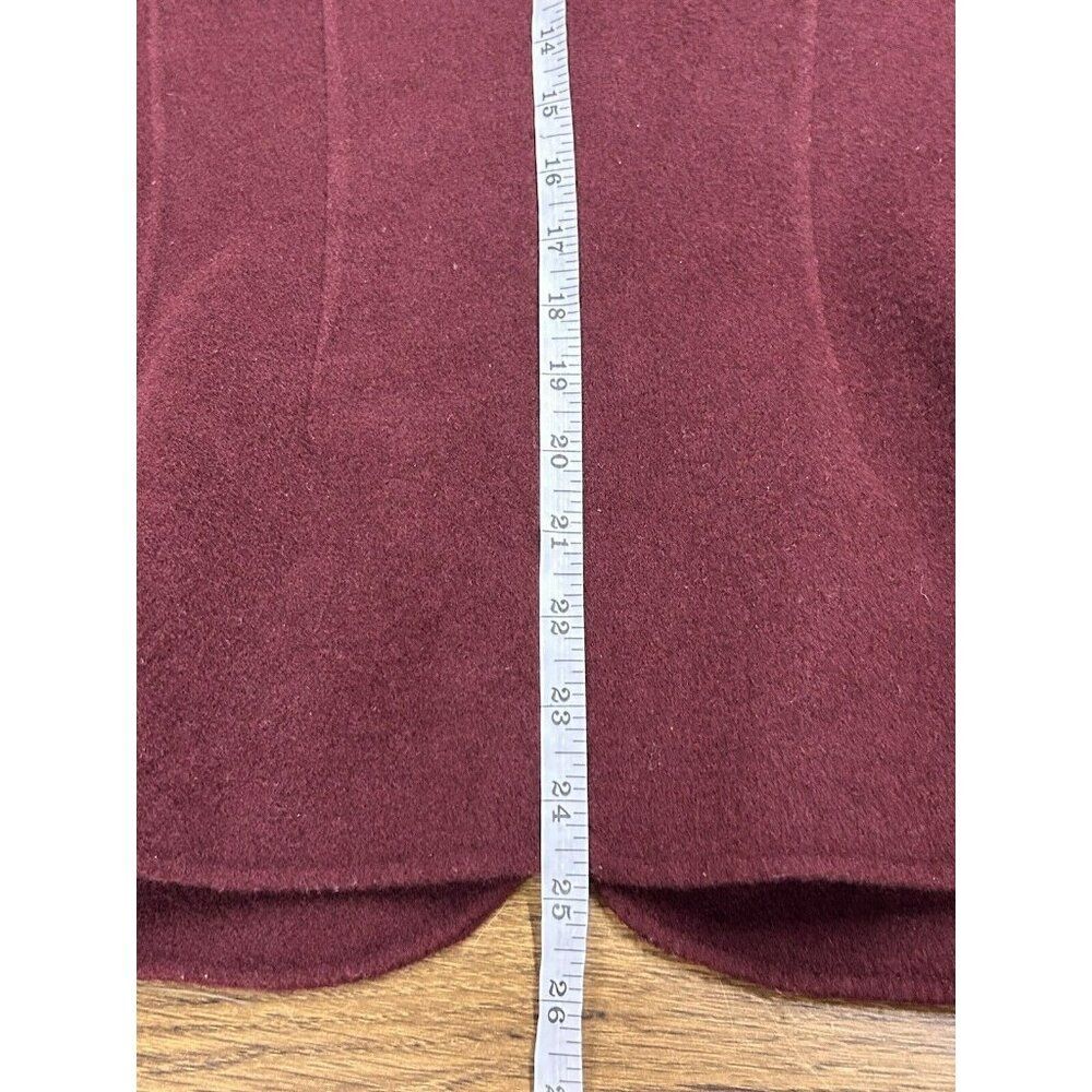 Talbots Jacket Wool Blend Red Collared Button Up … - image 6